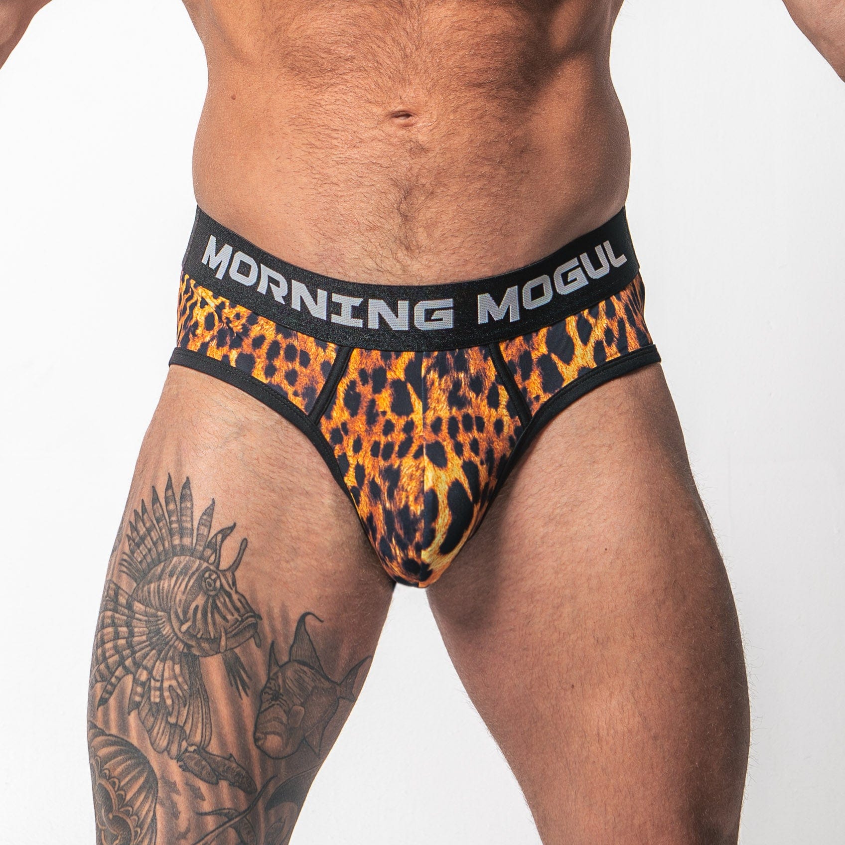 Leopard Print - Backless Brief Underwear