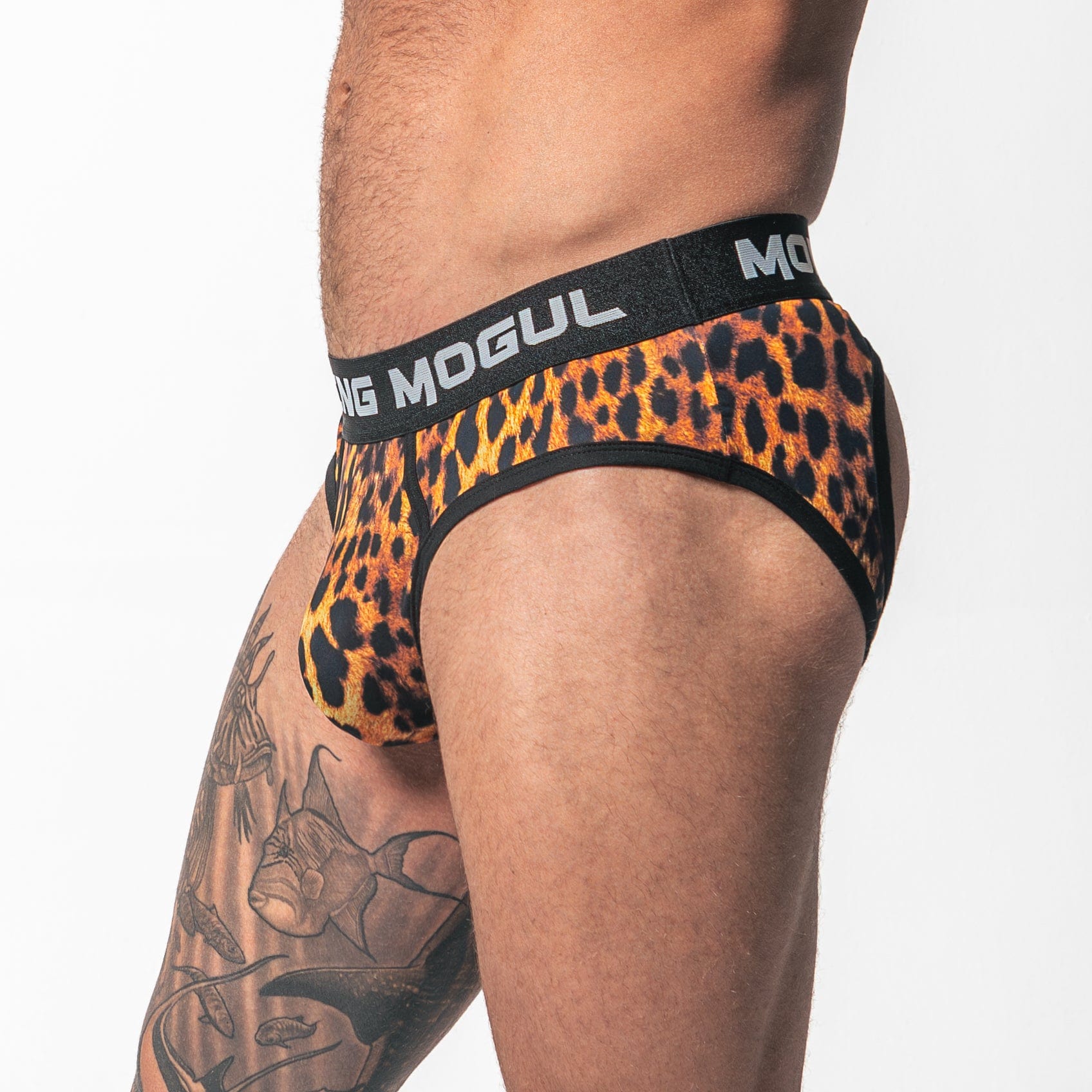 Leopard Print - Backless Brief Underwear