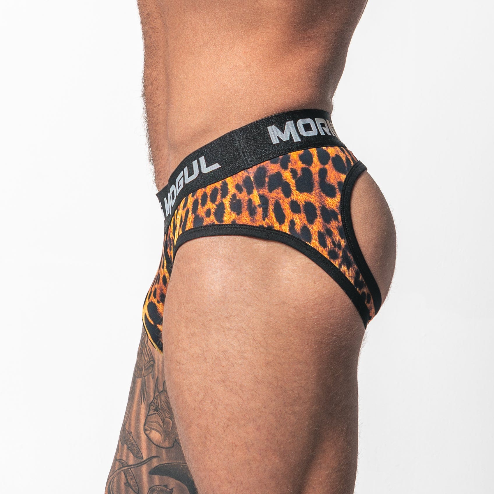 Leopard Print - Backless Brief Underwear