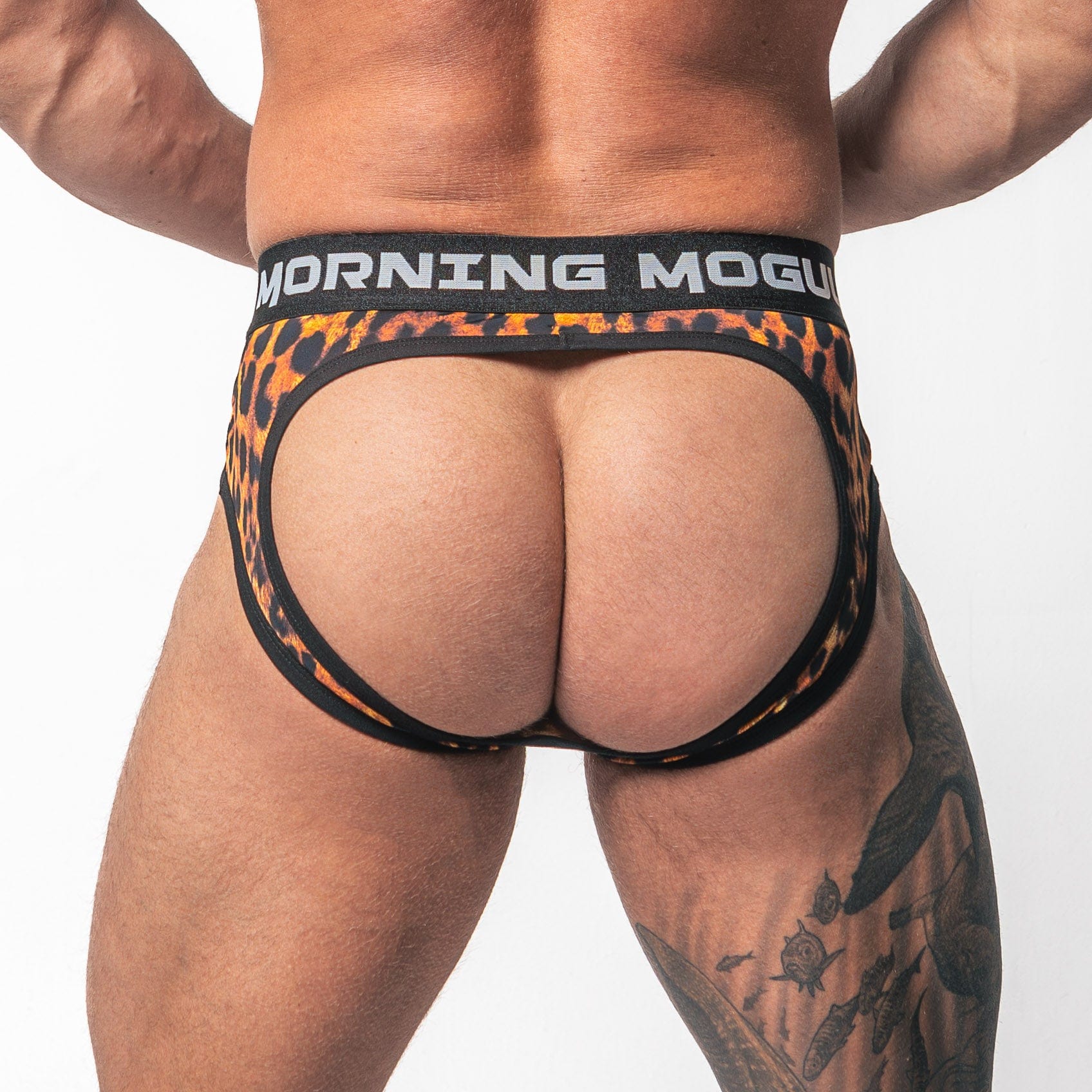 Leopard Print - Backless Brief Underwear
